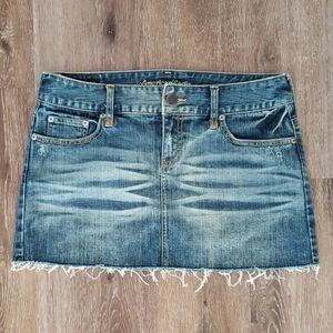 Y2K American Eagle Outfitters Womens denim jean Mini Skirt size 6